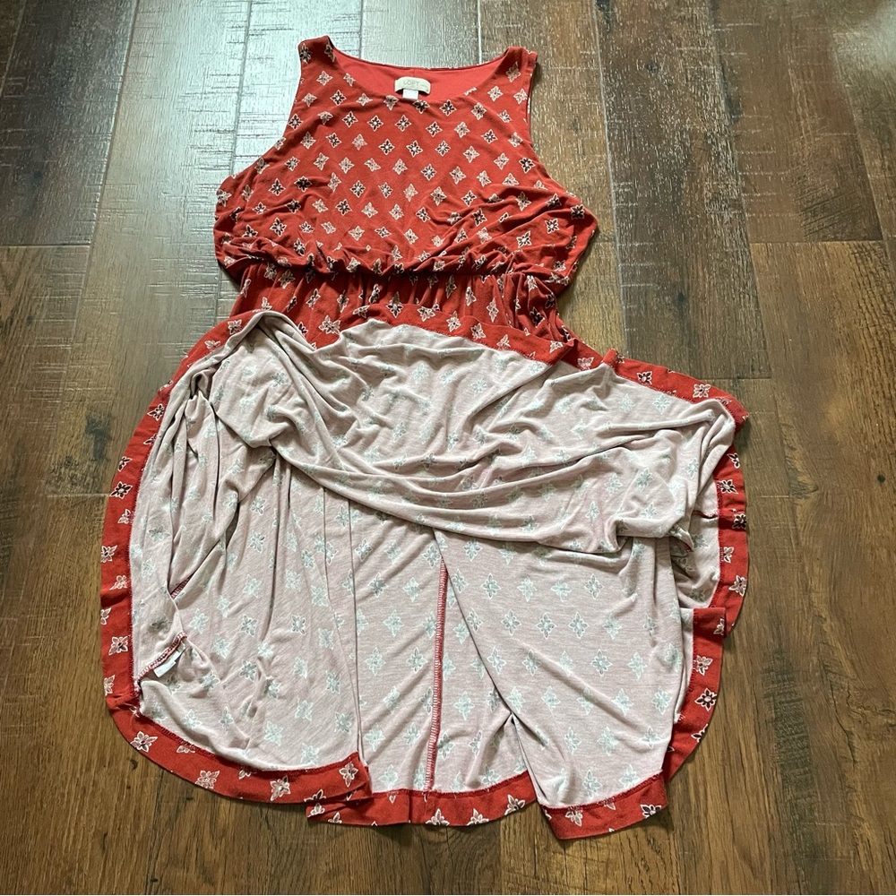 ANN TAYLOR Loft Aztec-motif dress, size LP - Picture 5 of 10